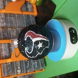 Handmade xmas ornament NFL Houston Texans